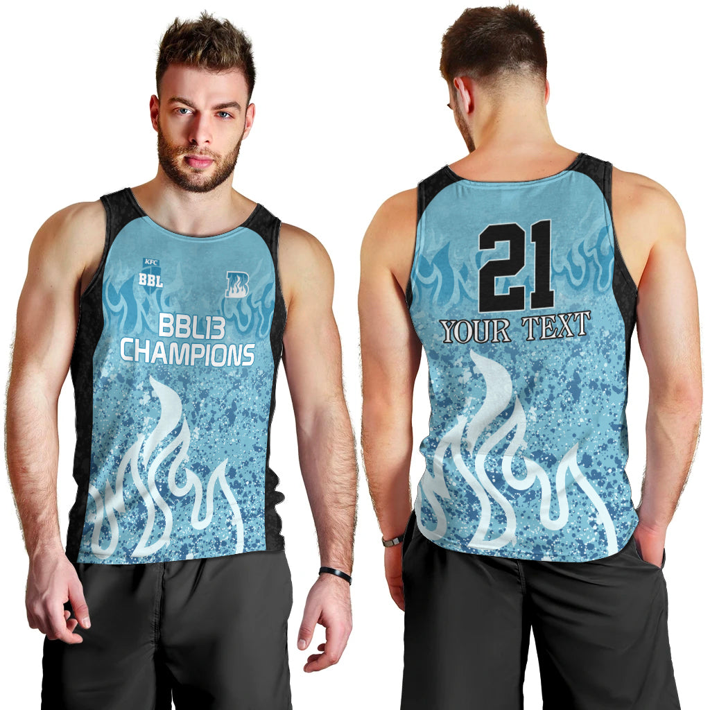 Custom Brisbane Heat Champions BBL13 Men Tank Top