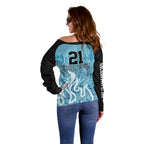 Custom Brisbane Heat Champions BBL13 Off Shoulder Sweater