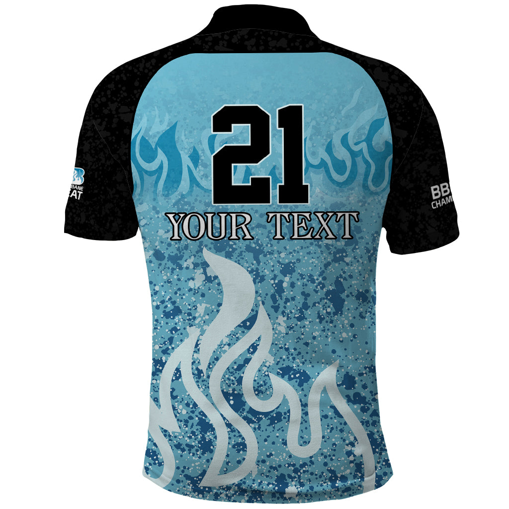 Custom Brisbane Heat Champions BBL13 Polo Shirt