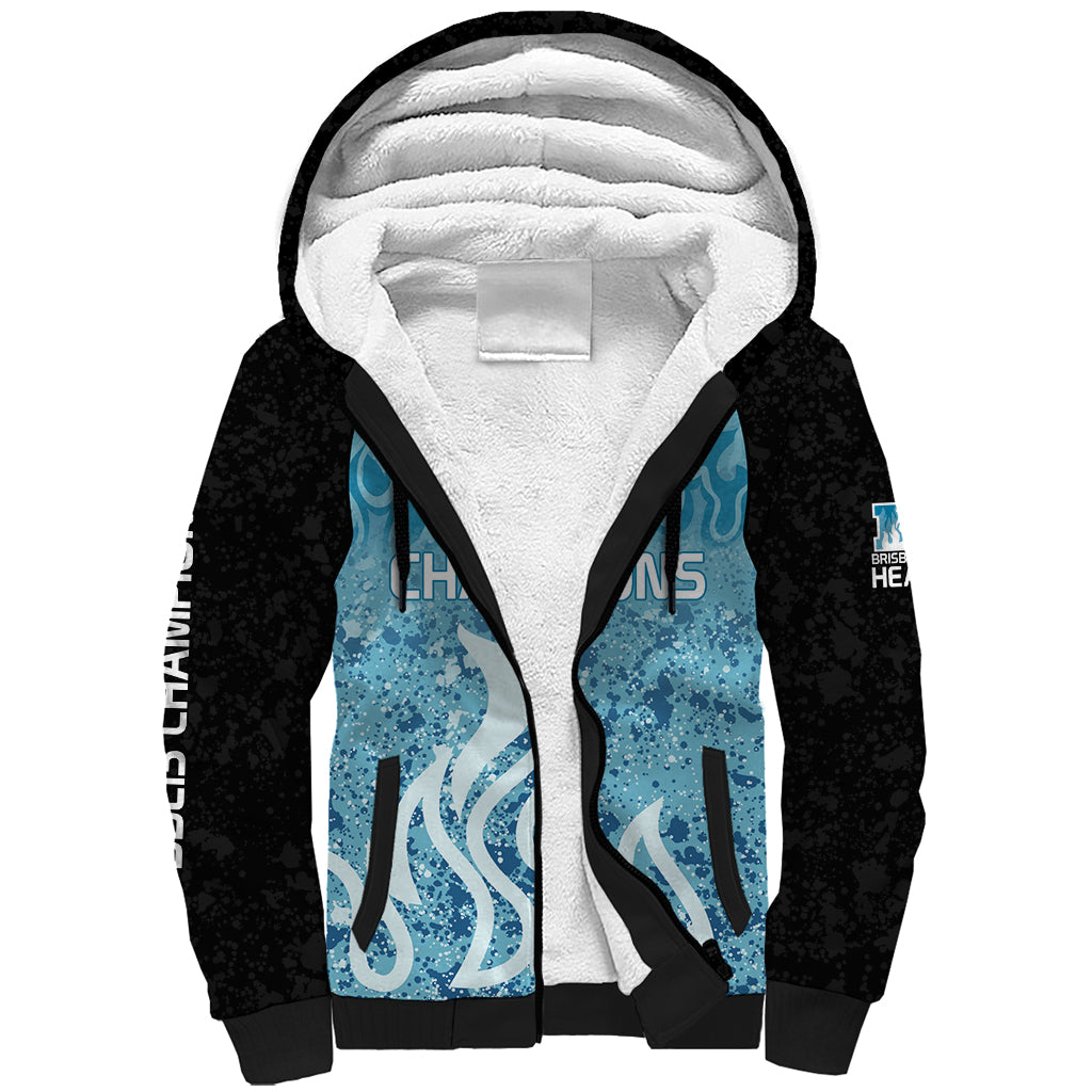 Custom Brisbane Heat Champions BBL13 Sherpa Hoodie