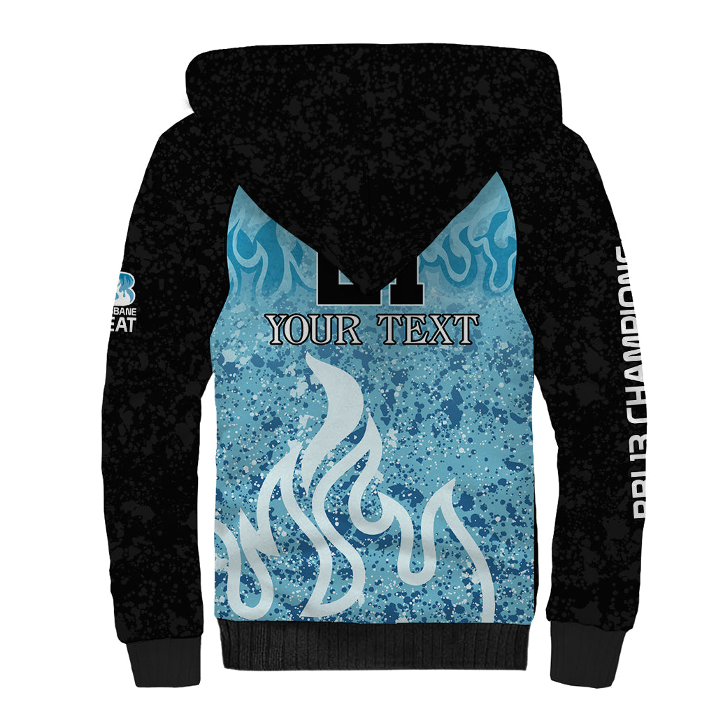 Custom Brisbane Heat Champions BBL13 Sherpa Hoodie