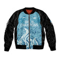 Custom Brisbane Heat Champions BBL13 Sleeve Zip Bomber Jacket