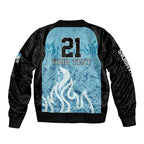 Custom Brisbane Heat Champions BBL13 Sleeve Zip Bomber Jacket