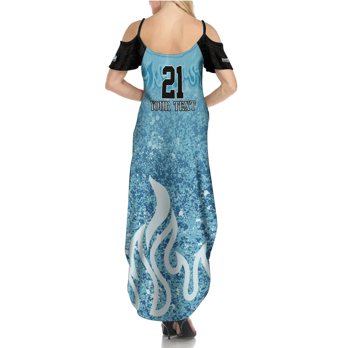 Custom Brisbane Heat Champions BBL13 Summer Maxi Dress