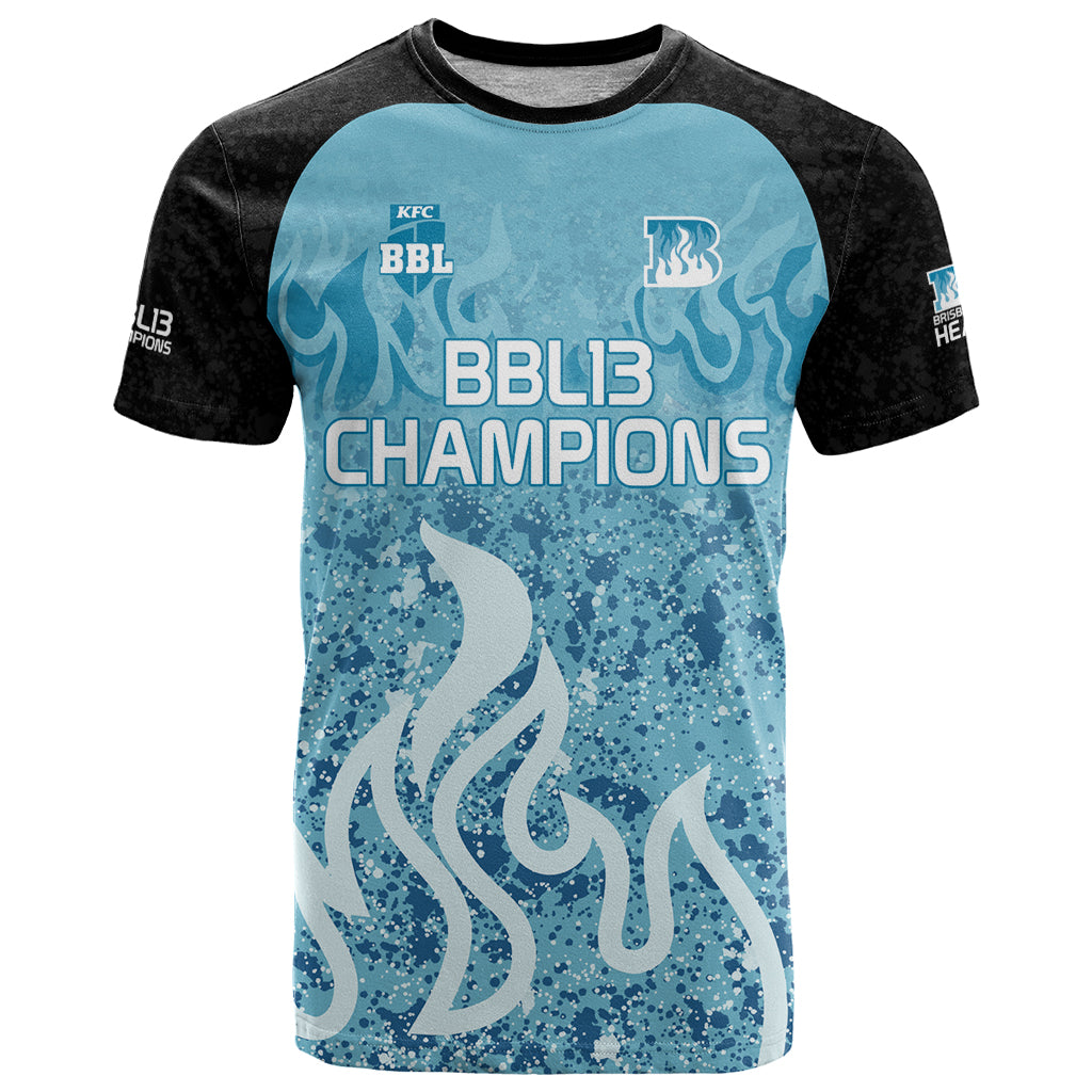 Custom Brisbane Heat Champions BBL13 T Shirt