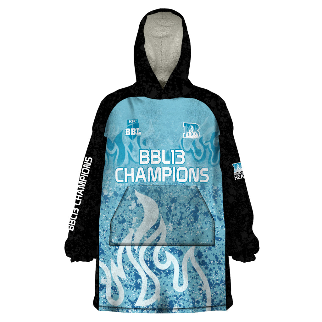 Custom Brisbane Heat Champions BBL13 Wearable Blanket Hoodie