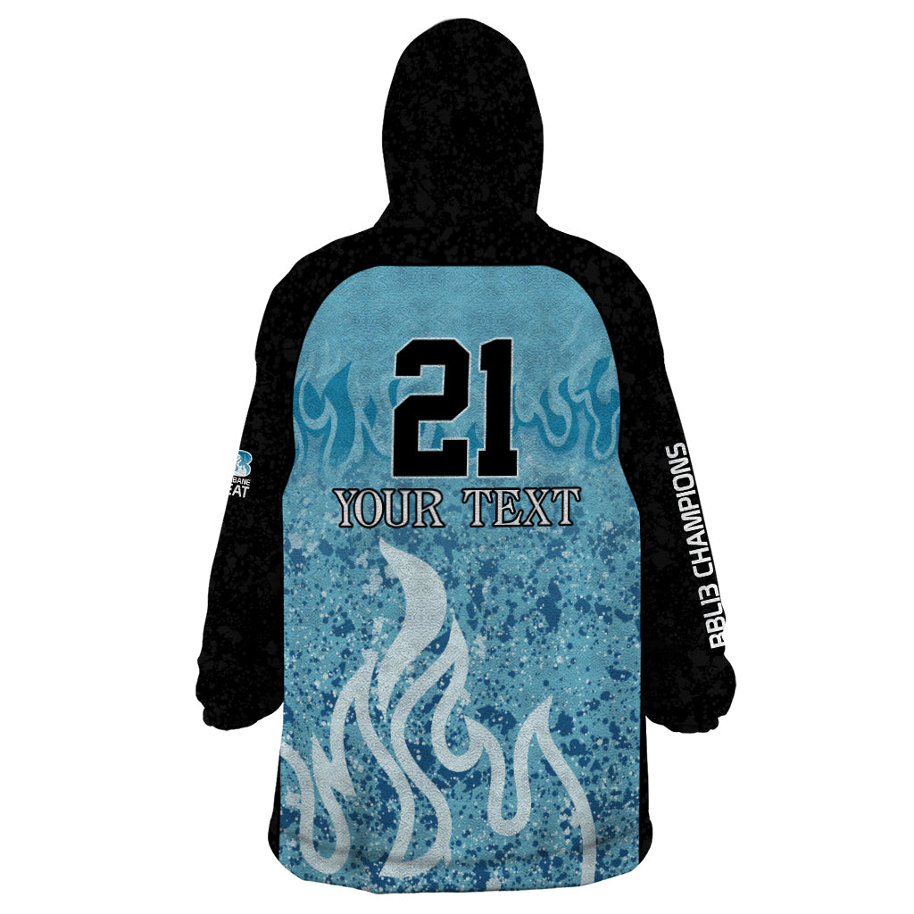 Custom Brisbane Heat Champions BBL13 Wearable Blanket Hoodie
