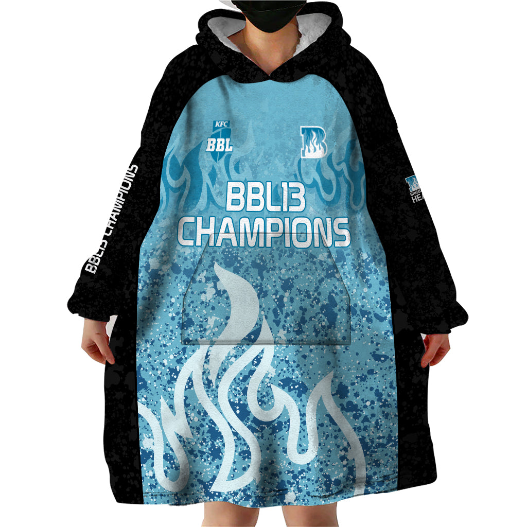 Custom Brisbane Heat Champions BBL13 Wearable Blanket Hoodie