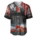 ANZAC DAY Heroes Of The Gallipoli Baseball Jersey