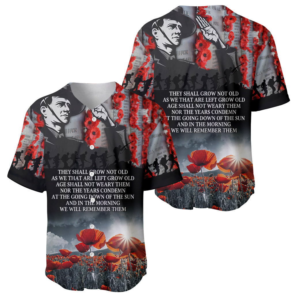 ANZAC DAY Heroes Of The Gallipoli Baseball Jersey