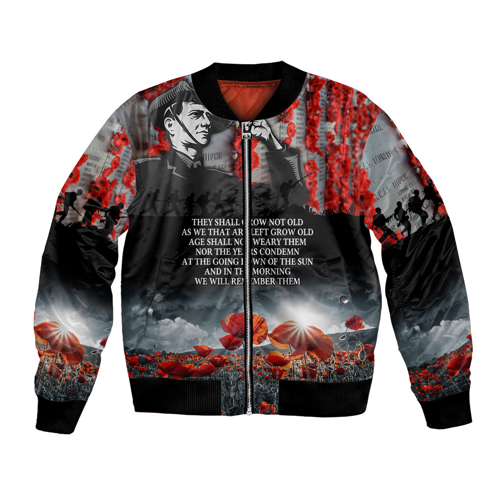 ANZAC DAY Heroes Of The Gallipoli Bomber Jacket