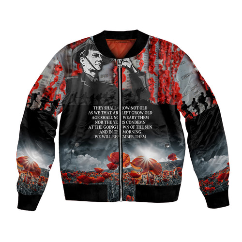 ANZAC DAY Heroes Of The Gallipoli Bomber Jacket