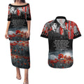 ANZAC DAY Heroes Of The Gallipoli Couples Matching Puletasi and Hawaiian Shirt