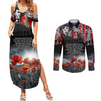 ANZAC DAY Heroes Of The Gallipoli Couples Matching Summer Maxi Dress and Long Sleeve Button Shirt