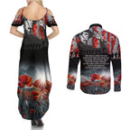 ANZAC DAY Heroes Of The Gallipoli Couples Matching Summer Maxi Dress and Long Sleeve Button Shirt