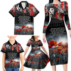 ANZAC DAY Heroes Of The Gallipoli Family Matching Long Sleeve Bodycon Dress and Hawaiian Shirt