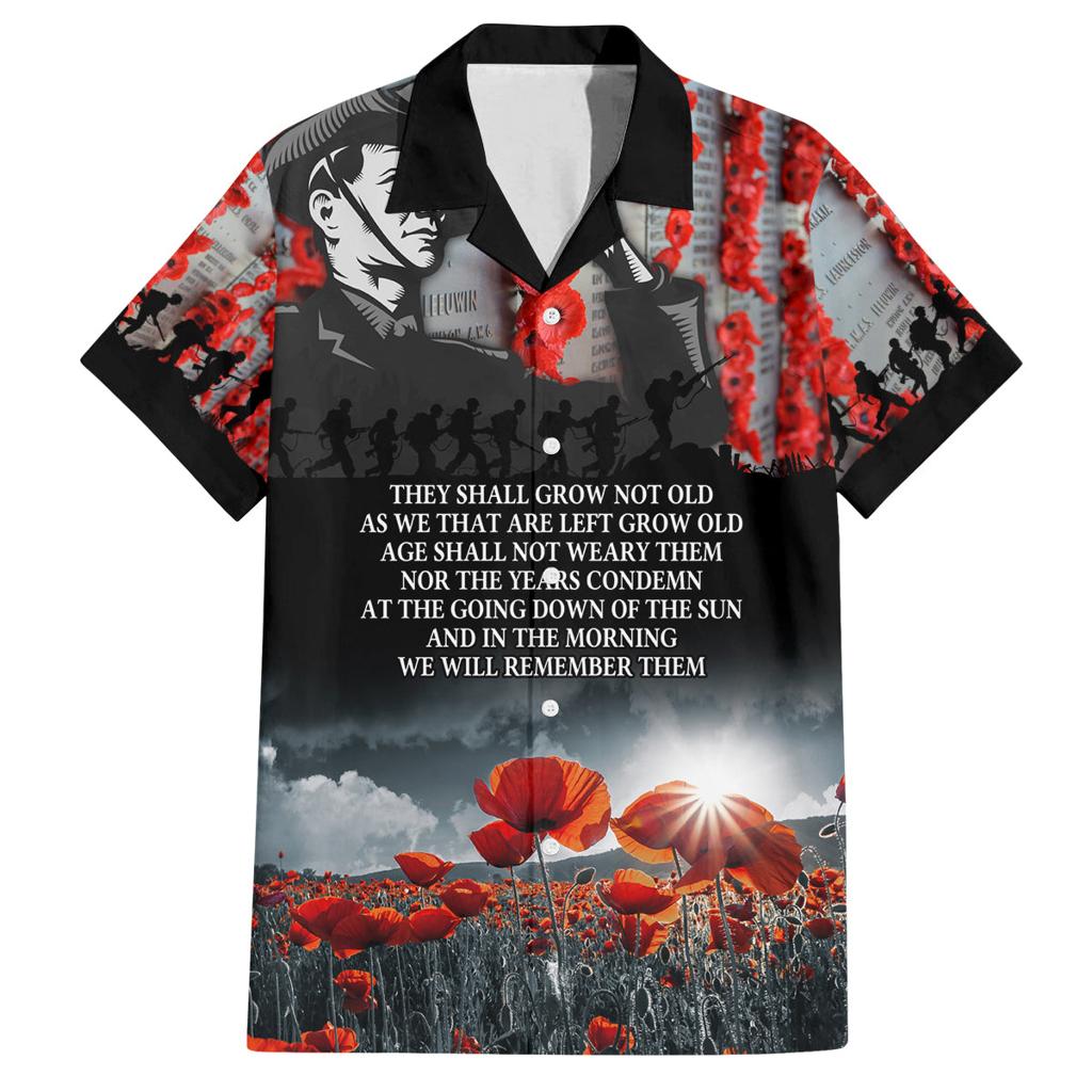 ANZAC DAY Heroes Of The Gallipoli Family Matching Off Shoulder Maxi Dress and Hawaiian Shirt