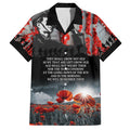 ANZAC DAY Heroes Of The Gallipoli Family Matching Off Shoulder Short Dress and Hawaiian Shirt