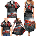 ANZAC DAY Heroes Of The Gallipoli Family Matching Summer Maxi Dress and Hawaiian Shirt