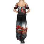 ANZAC DAY Heroes Of The Gallipoli Family Matching Summer Maxi Dress and Hawaiian Shirt