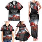 ANZAC DAY Heroes Of The Gallipoli Family Matching Tank Maxi Dress and Hawaiian Shirt