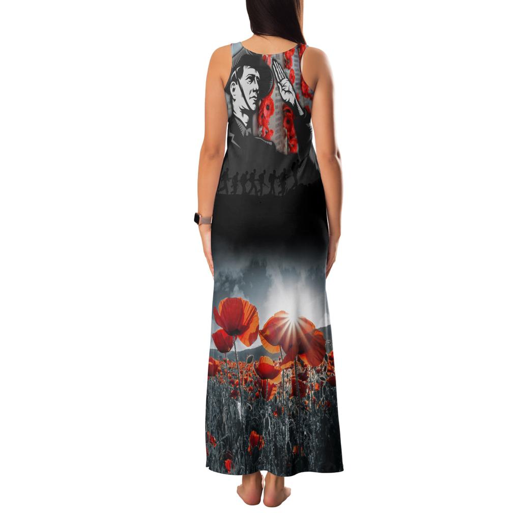 ANZAC DAY Heroes Of The Gallipoli Family Matching Tank Maxi Dress and Hawaiian Shirt