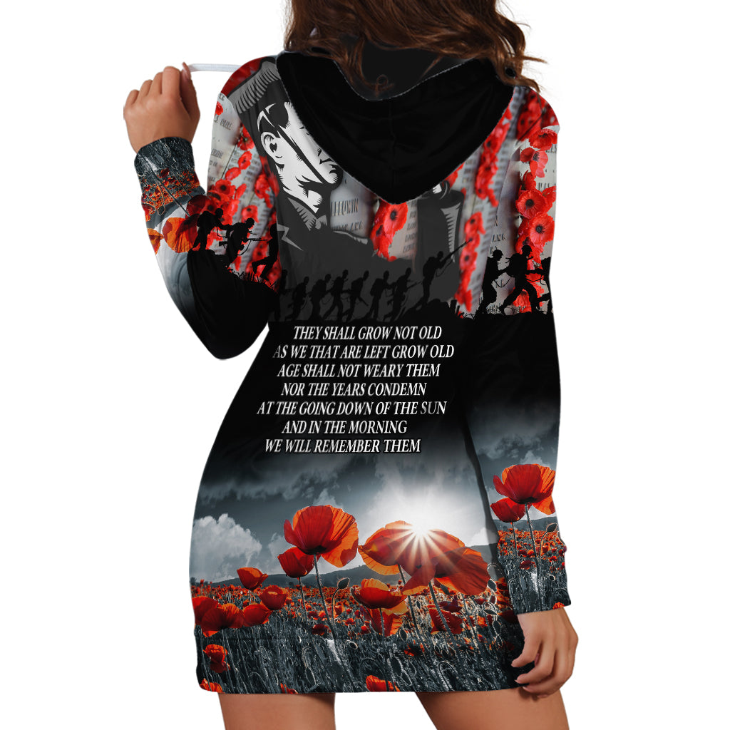 ANZAC DAY Heroes Of The Gallipoli Hoodie Dress