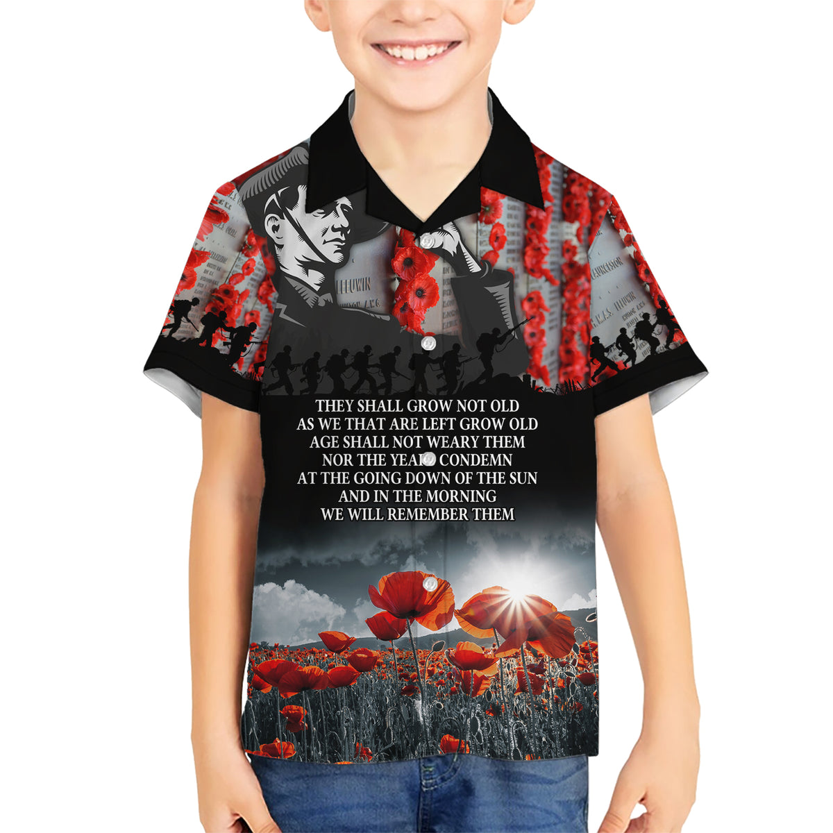 ANZAC DAY Heroes Of The Gallipoli Kid Hawaiian Shirt