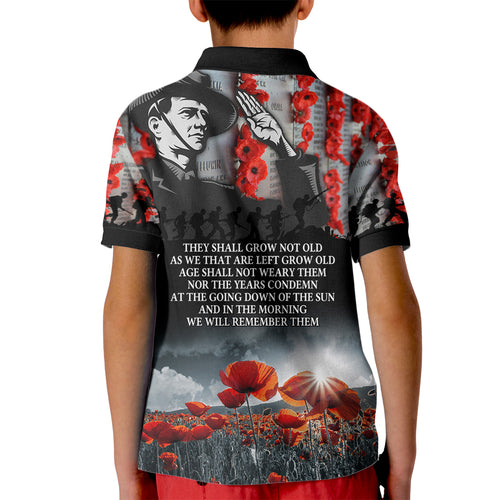 ANZAC DAY Heroes Of The Gallipoli Kid Polo Shirt