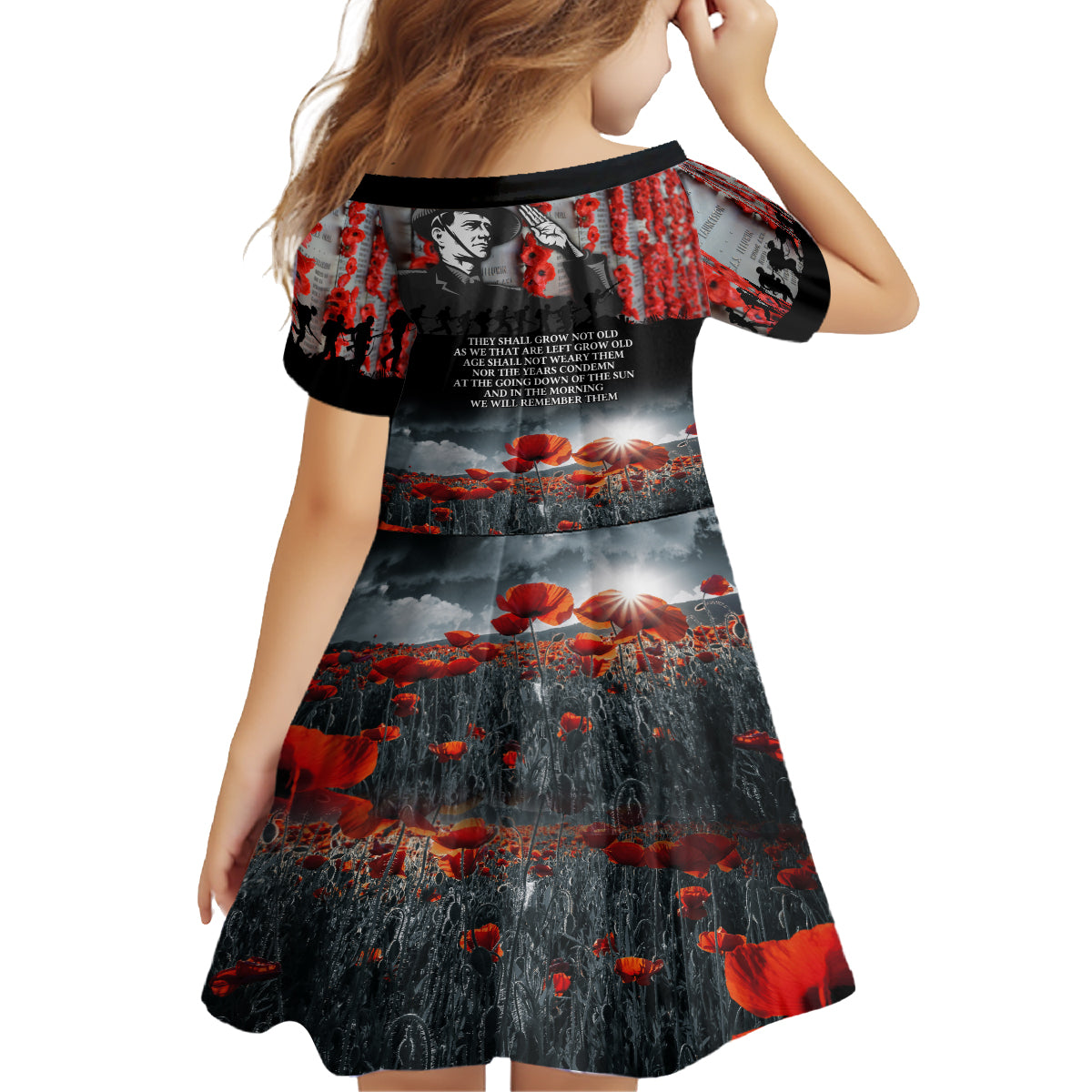 ANZAC DAY Heroes Of The Gallipoli Kid Short Sleeve Dress