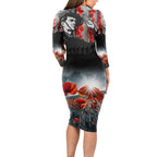 ANZAC DAY Heroes Of The Gallipoli Long Sleeve Bodycon Dress