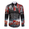 ANZAC DAY Heroes Of The Gallipoli Long Sleeve Button Shirt