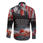ANZAC DAY Heroes Of The Gallipoli Long Sleeve Button Shirt