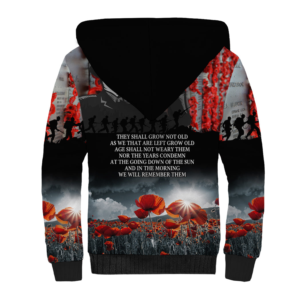ANZAC DAY Heroes Of The Gallipoli Sherpa Hoodie