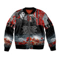 ANZAC DAY Heroes Of The Gallipoli Sleeve Zip Bomber Jacket