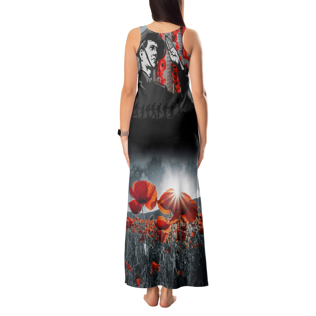 ANZAC DAY Heroes Of The Gallipoli Tank Maxi Dress