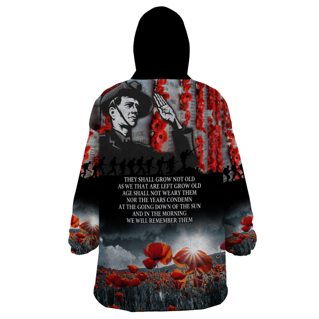 ANZAC DAY Heroes Of The Gallipoli Wearable Blanket Hoodie