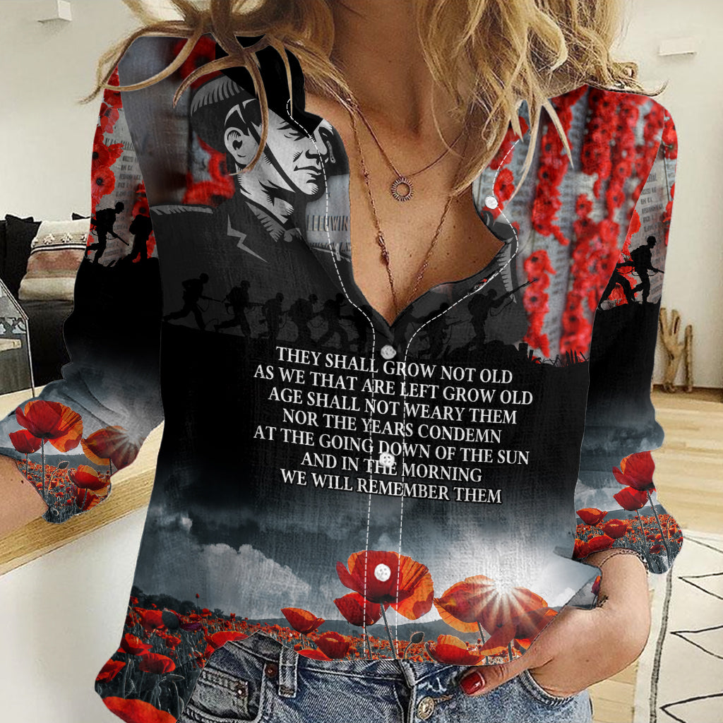 ANZAC DAY Heroes Of The Gallipoli Women Casual Shirt