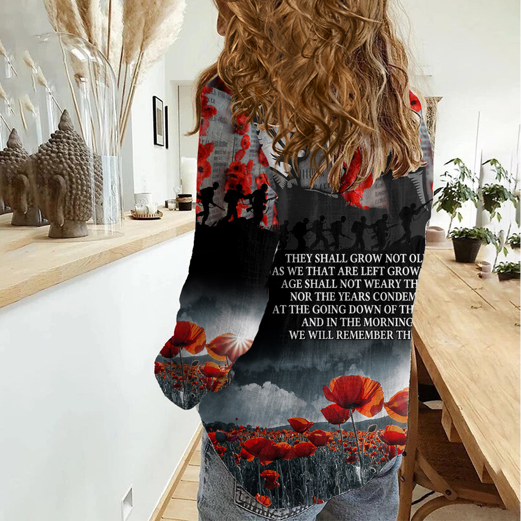 ANZAC DAY Heroes Of The Gallipoli Women Casual Shirt