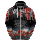 ANZAC DAY Heroes Of The Gallipoli Zip Hoodie