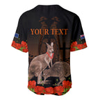 Kangaroo and Kiwi Bird ANZAC Day Custom Baseball Jersey Soldier Style
