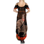 Kangaroo and Kiwi Bird ANZAC Day Custom Family Matching Summer Maxi Dress and Hawaiian Shirt Soldier Style