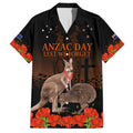 Kangaroo and Kiwi Bird ANZAC Day Custom Hawaiian Shirt Soldier Style