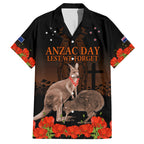 Kangaroo and Kiwi Bird ANZAC Day Custom Hawaiian Shirt Soldier Style