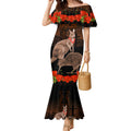 Kangaroo and Kiwi Bird ANZAC Day Custom Mermaid Dress Soldier Style