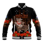 Koala and Kiwi Bird ANZAC Day Custom Baseball Jacket Soldier Style