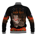 Koala and Kiwi Bird ANZAC Day Custom Baseball Jacket Soldier Style