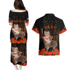 Koala and Kiwi Bird ANZAC Day Custom Couples Matching Puletasi and Hawaiian Shirt Soldier Style