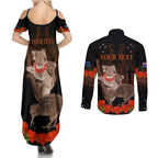Koala and Kiwi Bird ANZAC Day Custom Couples Matching Summer Maxi Dress and Long Sleeve Button Shirt Soldier Style