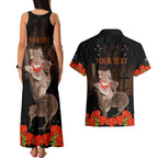 Koala and Kiwi Bird ANZAC Day Custom Couples Matching Tank Maxi Dress and Hawaiian Shirt Soldier Style